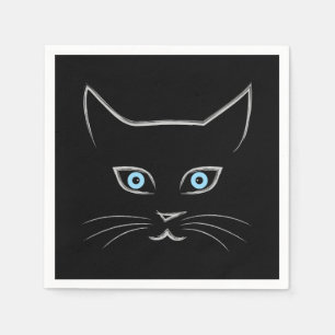 Katzenantlitz Serviette