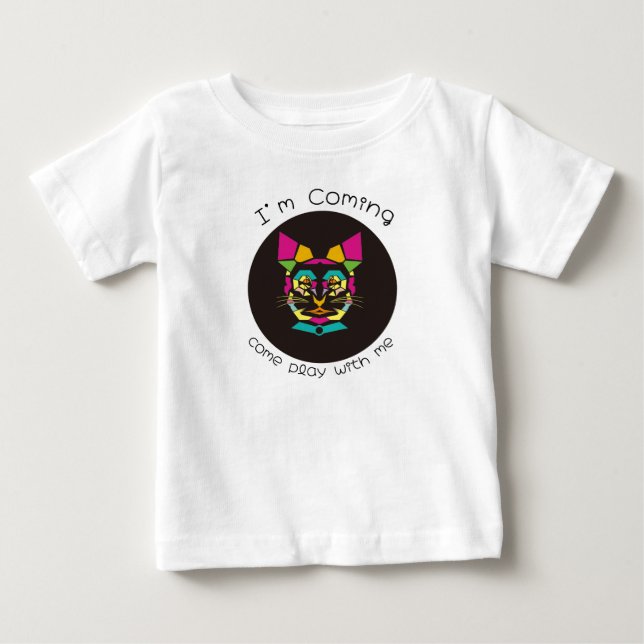 Katzenart Pop Baby T-shirt (Vorderseite)