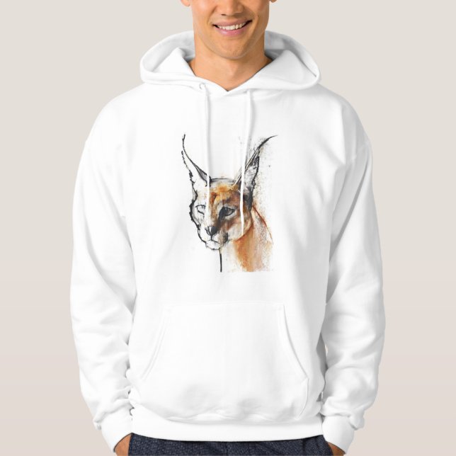 Katzenartig Hoodie (Vorderseite)