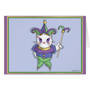 Katzenartige Spaßvogel-Karte