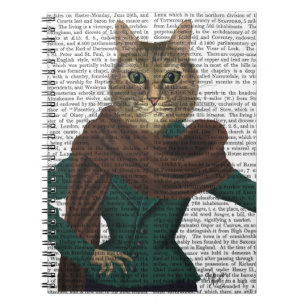 Katzenartiger Fashionista Notizblock