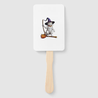 Katzenassistent Halloween Hexenkatze Mystische Kat Fächer