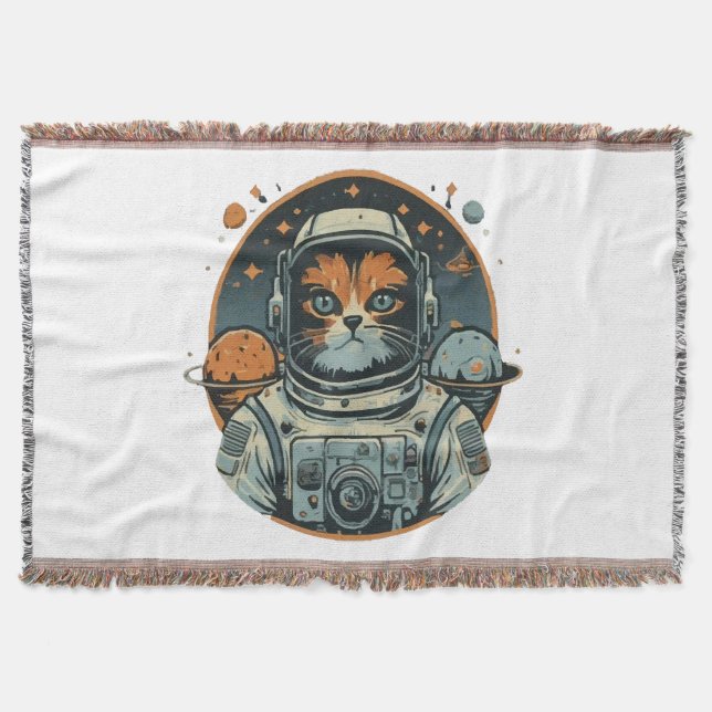 Katzenastronaut auf Asteroiden Decke (Vorderseite)