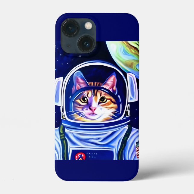 Katzenastronaut im Weltraum Case-Mate iPhone Hülle (Rückseite)