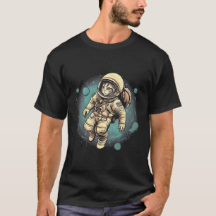 Katzenastronaut im Weltraum T-Shirt