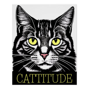 Katzenattitüde Poster