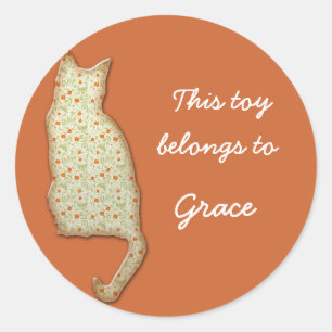 Katzenaufkleber Runder Aufkleber