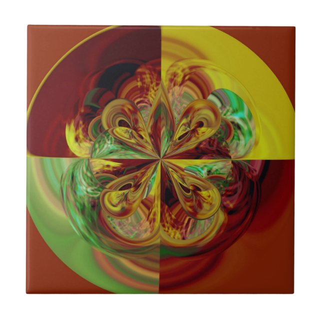 Katzenauge Fliese (Vorderseite)