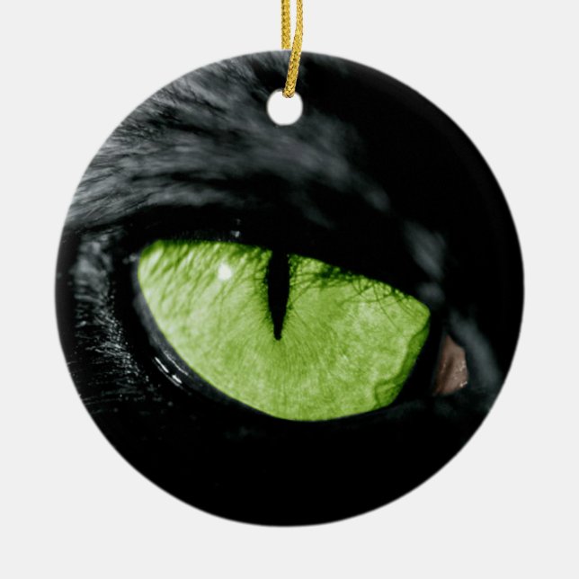 Katzenauge Keramik Ornament (Vorne)
