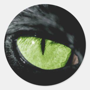 Katzenauge Runder Aufkleber