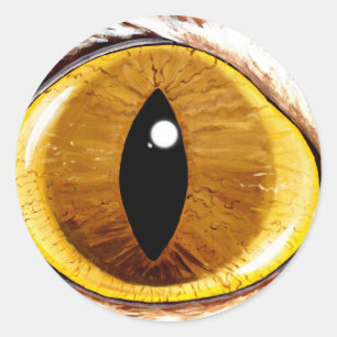 Katzenauge Runder Aufkleber