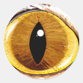 Katzenauge Runder Aufkleber