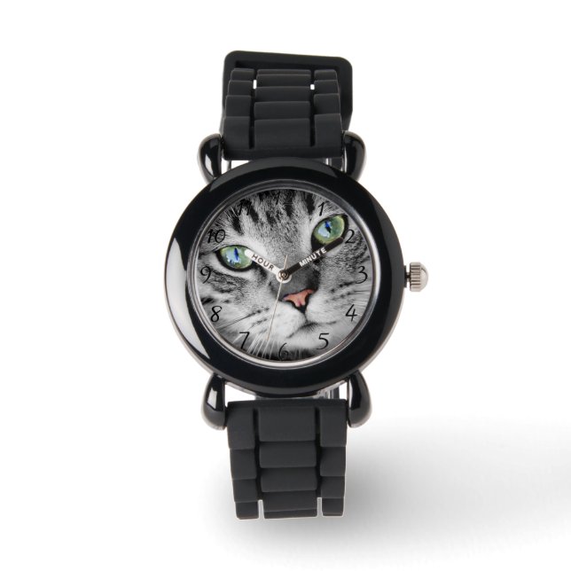 Katzenaugen Armbanduhr (Vorderseite)