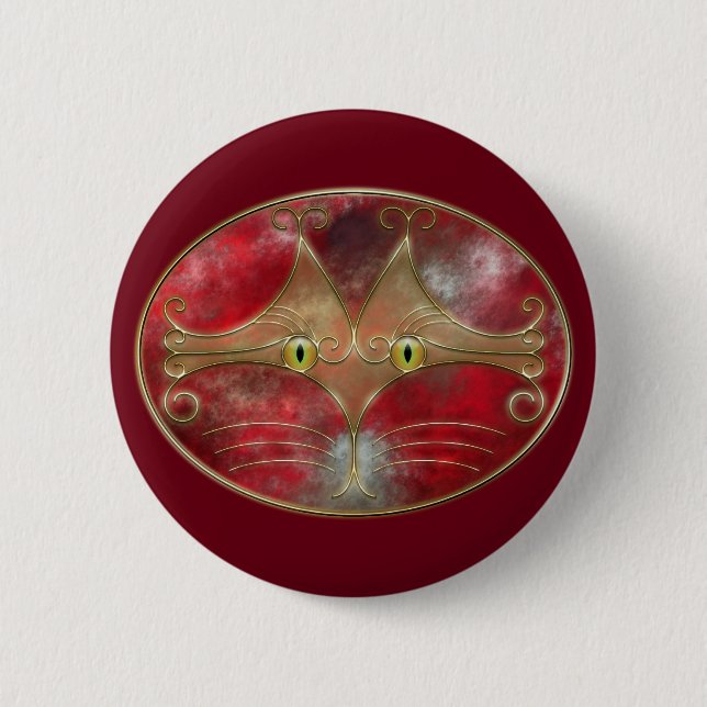 Katzenaugen Button (Vorderseite)