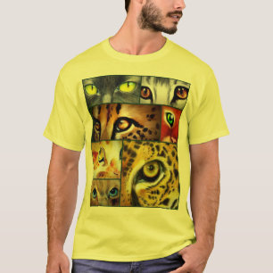 Katzenaugen-Collagen-T - Shirt