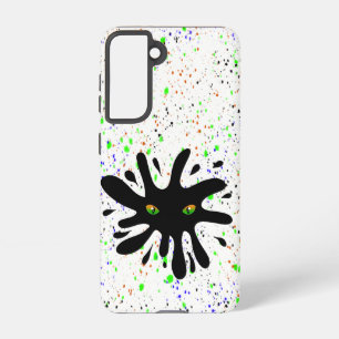 Katzenaugen, die ein schwarzes Loch ausblenden Samsung Galaxy Hülle