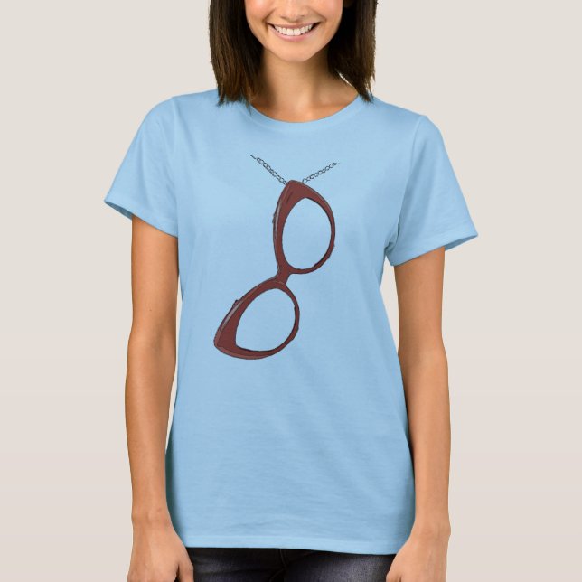 Katzenaugen-Gläser T-Shirt (Vorderseite)