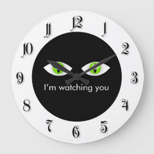 Katzenaugen Große Wanduhr