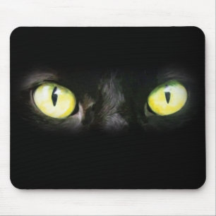 Katzenaugen-, Schwarz-und Gelb-Starren Mousepad