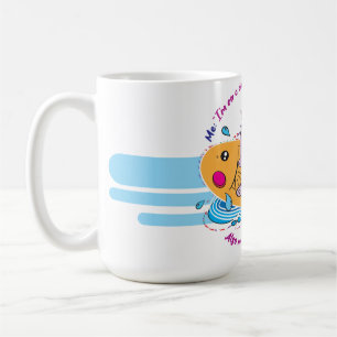 Katzenbaby-Und-Fisch-Tasse Kaffeetasse