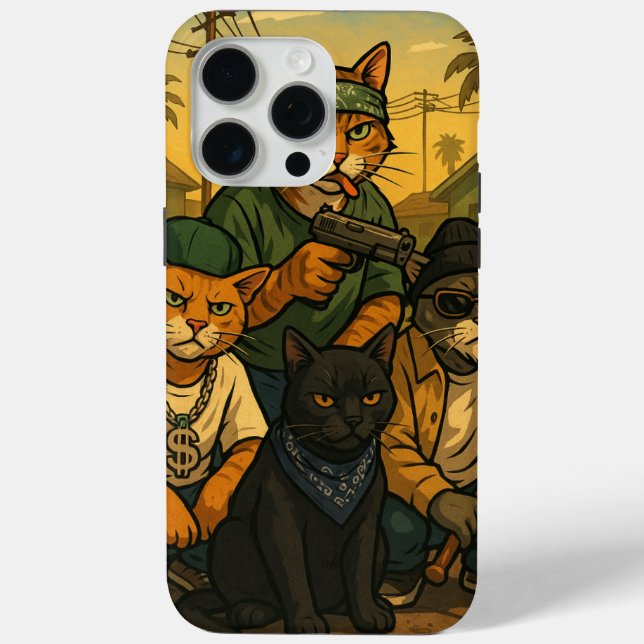 Katzenbande in Grove St Case-Mate iPhone Hülle (Rückseite)