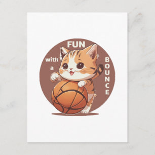 Katzenbasketball Begleitkarte