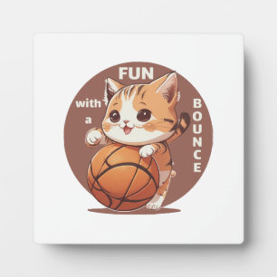 Katzenbasketball Fotoplatte