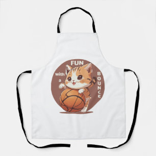 Katzenbasketball Schürze