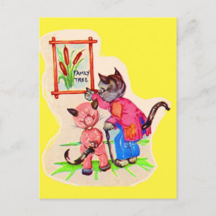 Katzenbaum Postkarte