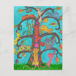 Katzenbaum Postkarte