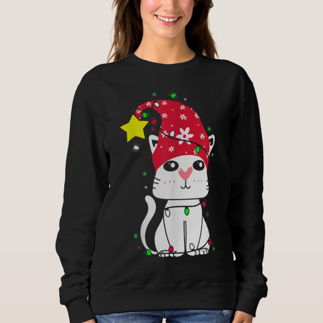Katzenbaum von X-Mas, Liebe-Besitzer von Weihnacht Sweatshirt (Vorderseite)
