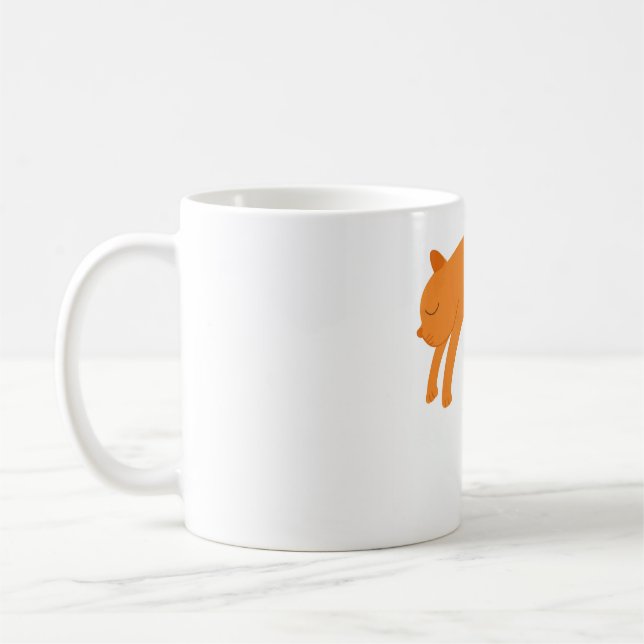 Katzenbecher Halbmond-Katze Stretch Stern Kaffeetasse (Links)