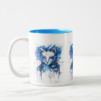 Katzenbecher Zweifarbige Tasse