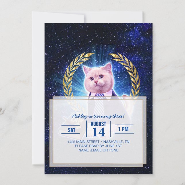 Katzenbeistand Einladung (Vorderseite)