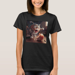 Katzenbekämpfung und Eier T-Shirt
