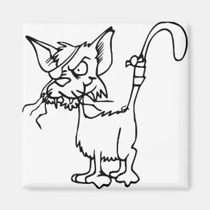 Katzenbekämpfung verletztes Tier Bandage Feline Magnet