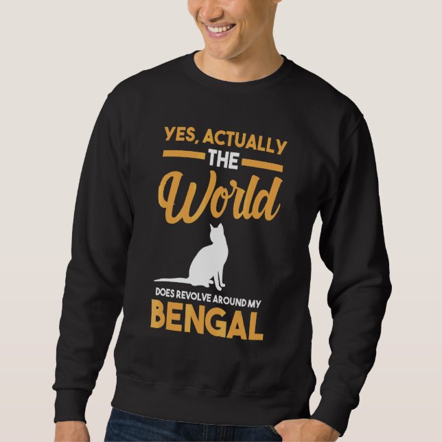 KatzenBengalisch Sweatshirt (Vorderseite)