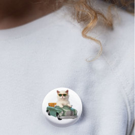 Katzenbenutzung Kinderwagen minimalistisch elegant Button