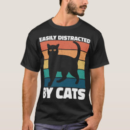 Katzenbesitzer bei Niedlichen Katzen, leicht abgel T-Shirt