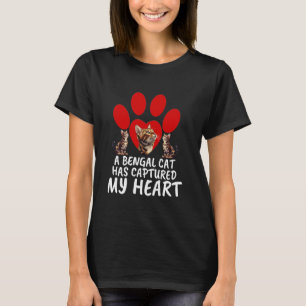 Katzenbesitzer Eine BENGAL-KATZE HAT MEIN HERZ ERo T-Shirt