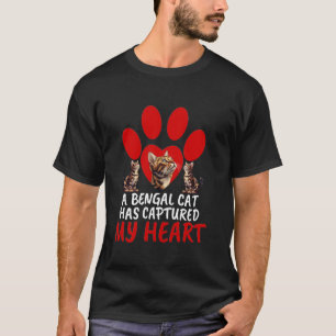 Katzenbesitzer Eine BENGAL-KATZE HAT MEIN HERZ ERo T-Shirt
