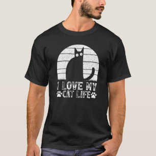 Katzenbesitzer Katze I Liebe My Cat Life Cat Meme T-Shirt