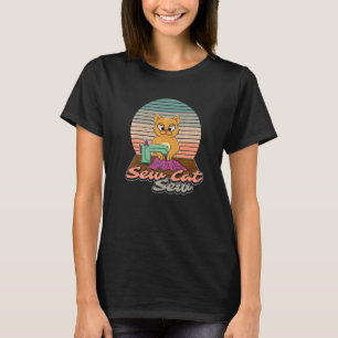 Katzenbesitzer Nähen Animal Kitty Dressmaking T-Shirt