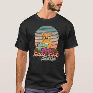 Katzenbesitzer Nähen Animal Kitty Dressmaking T-Shirt