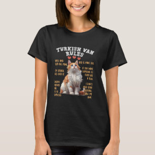 Katzenbesitzer TÜKISH VAN RULES Funny Turkish Van  T-Shirt