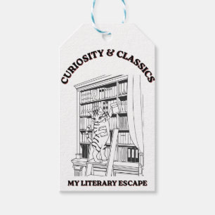 Katzenbibliothekar Ästhetik-Kunstposter Geschenkanhänger