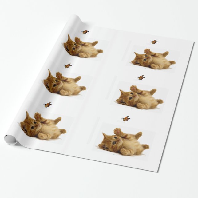 Katzenbild für Packpapier (Ungerollt)