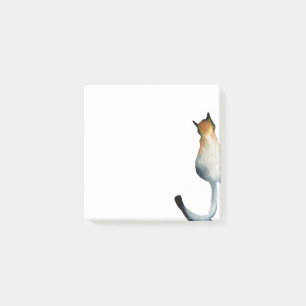 Katzenbild in Schwarz-Braun Post-it Klebezettel