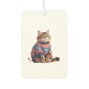 Katzenblatt Fall Hallo Herbst Lustige Katze Katzen Autolufterfrischer