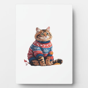Katzenblatt Herbst Hallo Herbst Lustige Katze Katz Fotoplatte